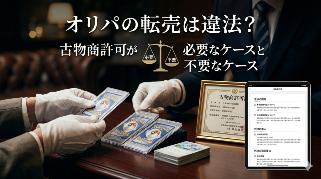 オリパの転売は違法？